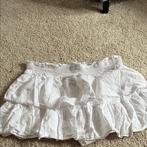 Wild Fable White Ruffled Mini Skirt